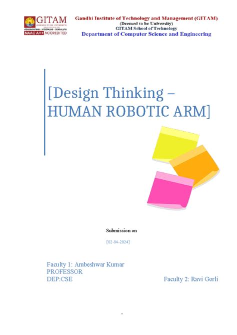 Final Format - modified - [Design Thinking – HUMAN ROBOTIC ARM ...