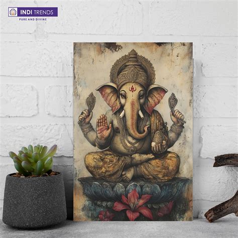 Lord Ganesha Canvas Wall Art – Standard Print – Prabhu Prasad
