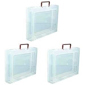 SM IMPEX Matte Finish Multipurpose Plastic Rectangle Storage Boxes with ...