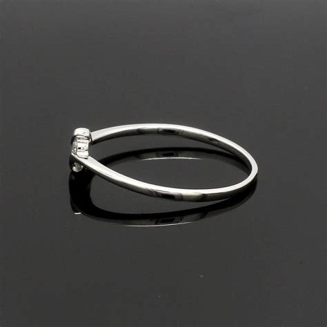 Jewelove™ Rings 2 Diamond Platinum Ring for Girls SJ PTO 301