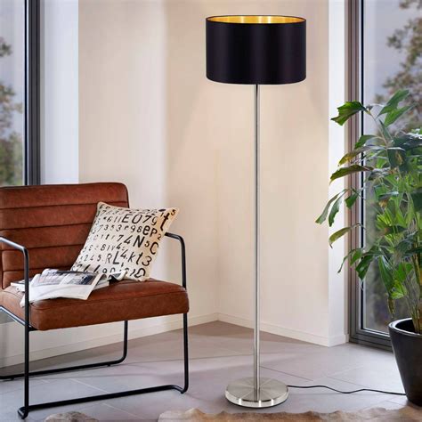 Elegant fabric floor lamp Maserlo | Lights.co.uk