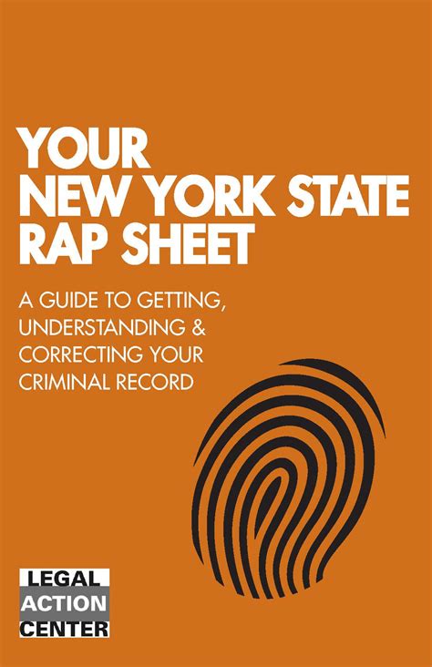 Your New York State RAP Sheet: A Guide to Getting, Understanding, and ...