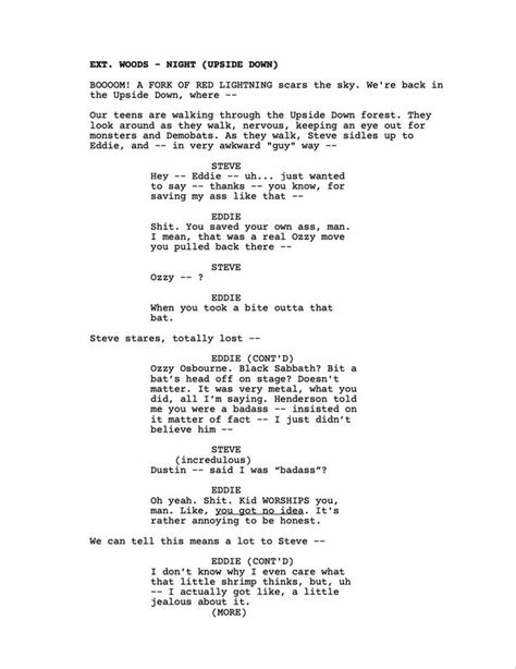 Image result for Stranger Things Monologue Script