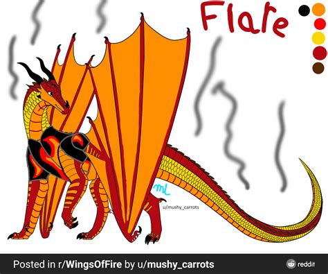 Flare my skywing firescales oc with a leather jacket (I'll explain how ...
