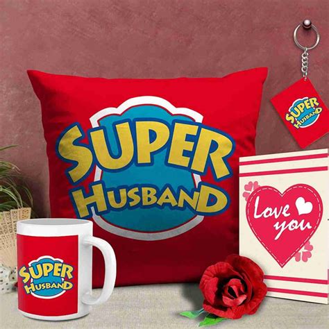 Buy | Gifts For Husband Super Husband Combo | Tied Ribbons