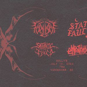 FRAIL BODY / STATE FAULTS / SATANIC TEA CO / EMPATHETIC, Bully's ...