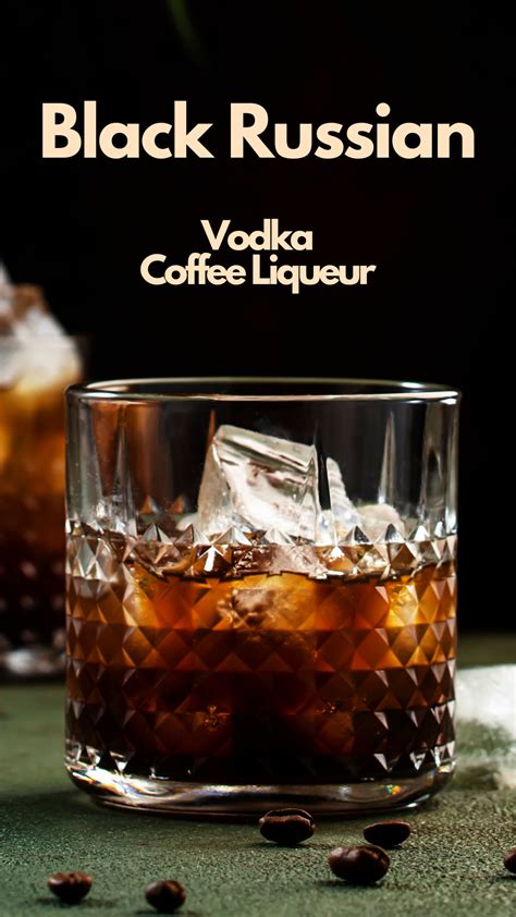 Classic Black Russian Cocktail