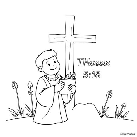 1 Tesalonicenses 5 18 Página Para Colorear