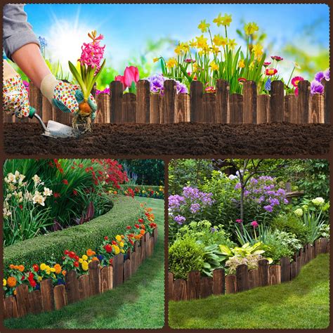 Using Wood Flower Bed Borders 45 Budget Friendly Garden Edging Ideas