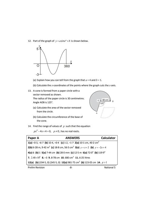 Ultimate Guide to National 5 Maths: Prelim Revision Questions and Past ...