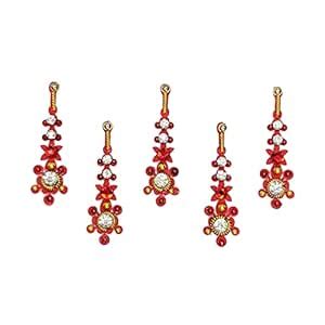 Comet Busters Red Traditional Long Bindi (BVS028) (Pack of 3) : Amazon ...