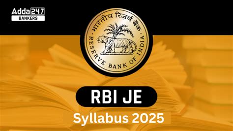 RBI JE Syllabus 2025 and Exam Pattern For Junior Engineer Posts