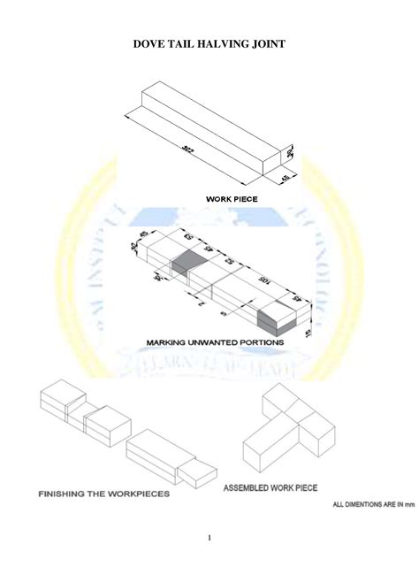 Dovetail joint making - DOVE TAIL HALVING JOINT DOVETAIL HALVING JOINT ...