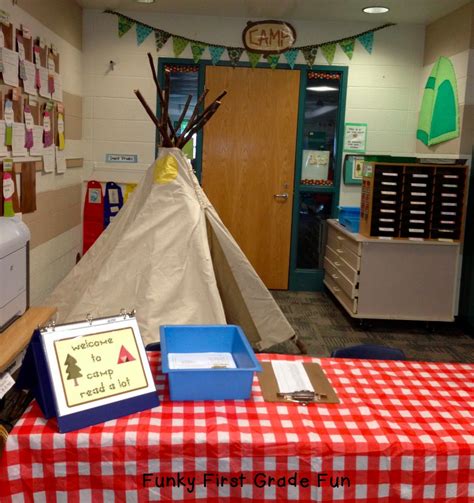 Funky First Grade Fun | Camping theme classroom, Camping classroom ...