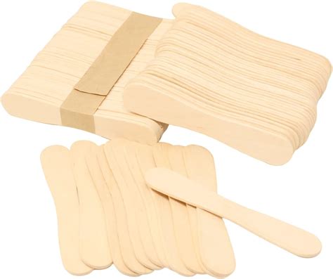 yueton 100PCS Wooden Ice Cream Spoons Sticks Disposable Wooden Tasting ...
