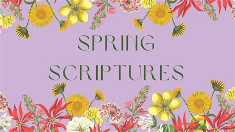 16 Scriptures about Spring Perfect for Family Devotions