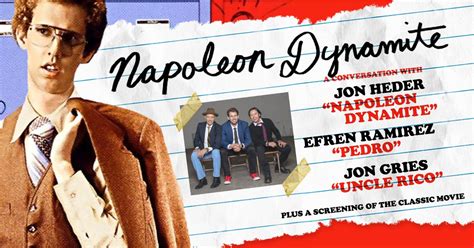 Napoleon Dynamite LIVE! A Conversation with Jon Heder, Efren Ramirez ...