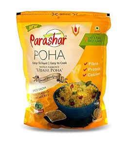 Parashar HomeFresh Ujjaini Poha – 1kg | Wholesome Family Breakfast ...