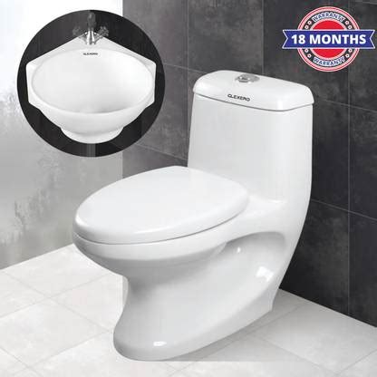 Glexero Premium Quality Bathroom Commode Floor Mounted Western Toilet ...