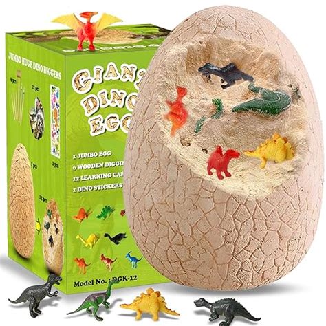 Buy YUSI Jumbo Dino Egg Dig Kit - Break Open The Giant Dino Eggs and ...