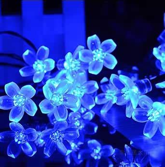 Buy One94Store 36 LED Flower String Lights, 10 Meter, Blue | Made in ...