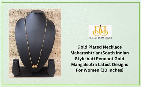 Buy Digital Dress Room Long Mangalsutra Designs Gold Plated Necklace ...