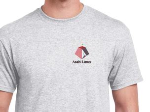 Asahi Linux shirts, sweatshirts and backpack - HELLOTUX