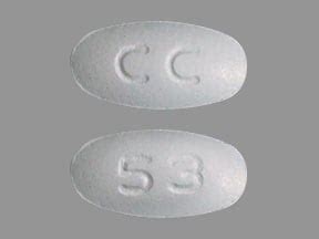 Pill Finder: CC 53 White Elliptical / Oval - Medicine.com