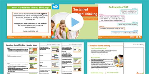 Early Years Sustained Shared Thinking CPD PowerPoint Pack