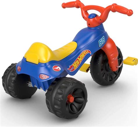 Triciclo Fisher-Price Hot Wheels para niños pequeños, resistente, con ...
