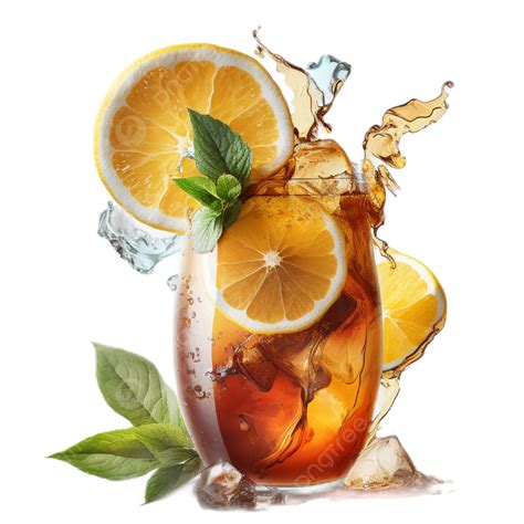 Summer Iced Lemon Tea, Summer, Lemon Tea, Drink PNG Transparent Image ...