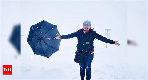 Actress Sandipta Sen enjoys her exotic Switzerland trip - Times of India