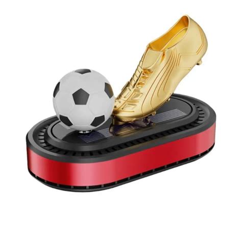 Solar Powered Football Trophy Display Stand with Gold Boot and Ball, R ...
