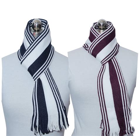 Buy WALMORA Striped Men & Women Muffler (Pack of 2) at Amazon.in
