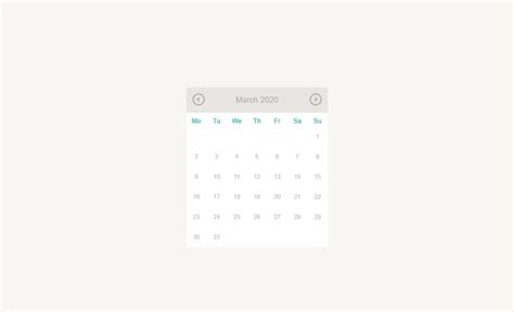 Making Calendar Using JavaScript 的图像结果