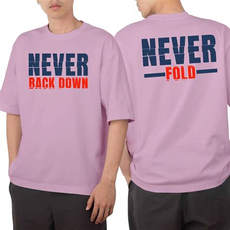 Sidhu Moose Wala Never Fold Never Back Down Oversized T Shirt For Men ...