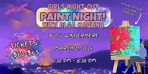 Girls Night Out - Paint Night!, Buco Pizzeria & Vino Bar – Windermere ...