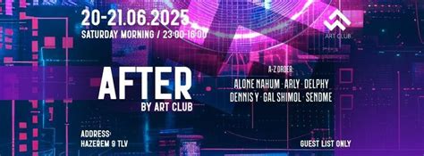 20-21.06.2025 After by Art Club , הזרם 9, Тель-Авив, Израиль, Tel Aviv ...