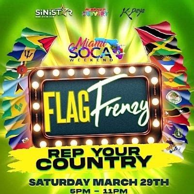 FLAG FRENZY (Miami Soca Weekend) Tickets, Historic Virginia Key Beach ...