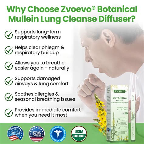 Zvoevo® Botanical Mullein Lung Cleanse Diffuser - Zvoevo