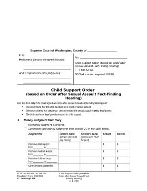 (based on Order after Sexual Assault Fact-Finding Hearing) Doc Template ...