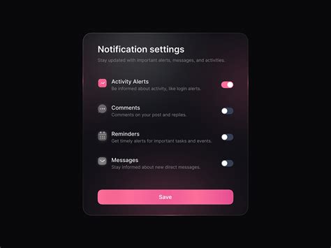 Image result for Notification Settings Interface