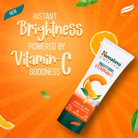 Himalaya Brightening Vitamin C Orange Face Wash – Himalaya Wellness (India)