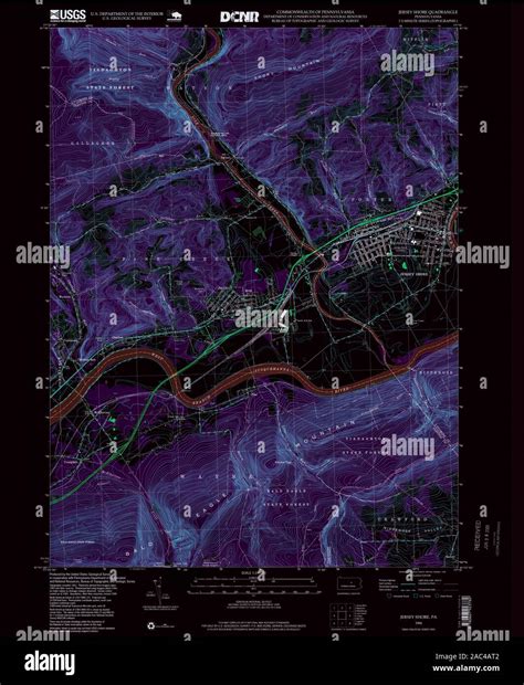 Jersey shore pennsylvania map hi-res stock photography and images - Alamy