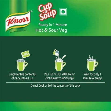 Knorr Instant Cup A Soup Mixed Vegetable Soup Packet, 10g
