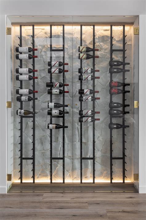 Dreamy Modern Glass Wine Cellar | California | Glass wine cellar, Wine ...