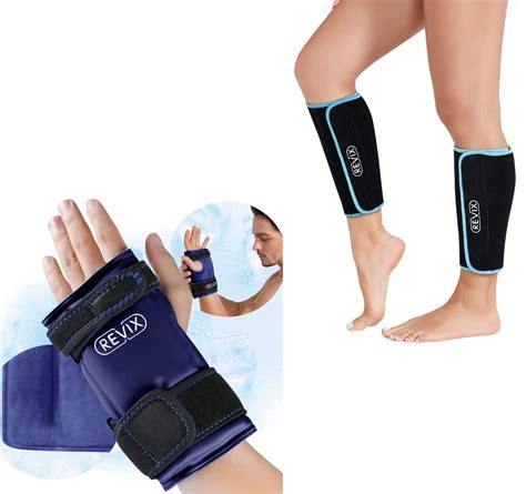 Amazon.com: REVIX Wrist Ice Pack Wrap for Carpal Tunnel Relief, Calf ...