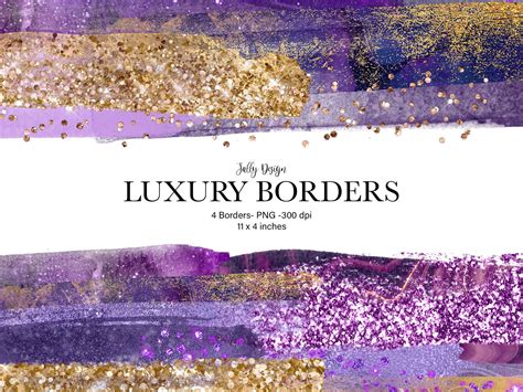 Purple And Gold Border Design Purple Gold Border Vector Images (over