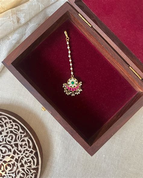Floral Jadau Maang Tikka | Multi Colour | MT279 – Sreeni
