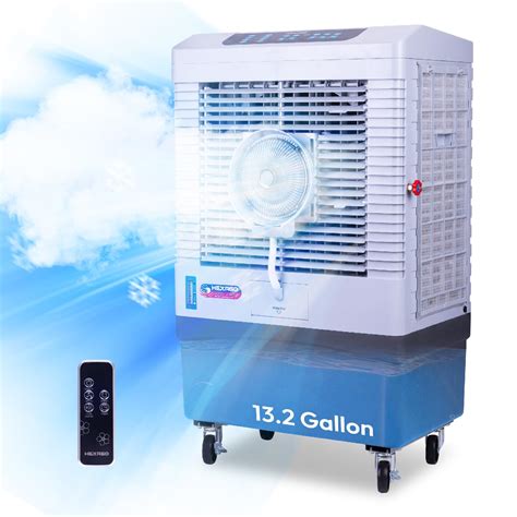 Hexago Swamp Cooler, 5000 CFM Evaporative Air Cooler with Mist, 3-Speed ...